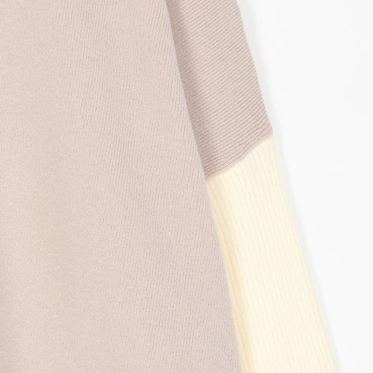 ネックレス付きバイカラースクエアハイネックニット | NICOLE | 詳細画像8 