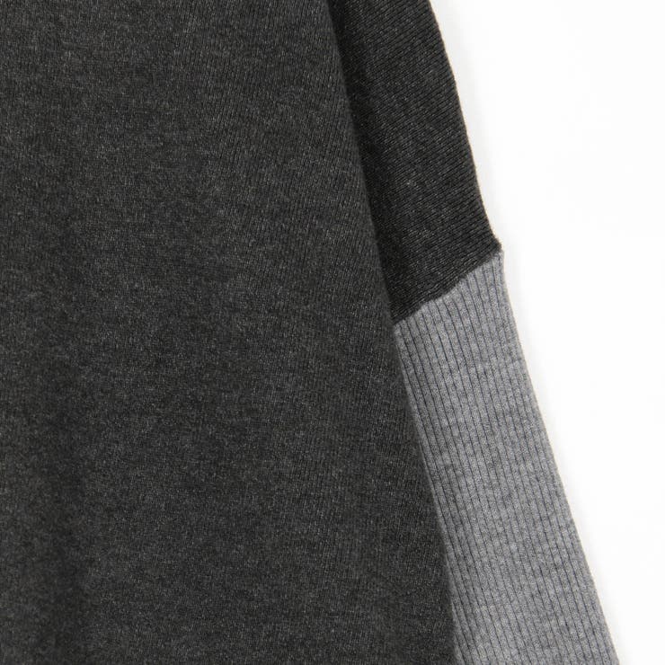 ネックレス付きバイカラースクエアハイネックニット | NICOLE | 詳細画像9 