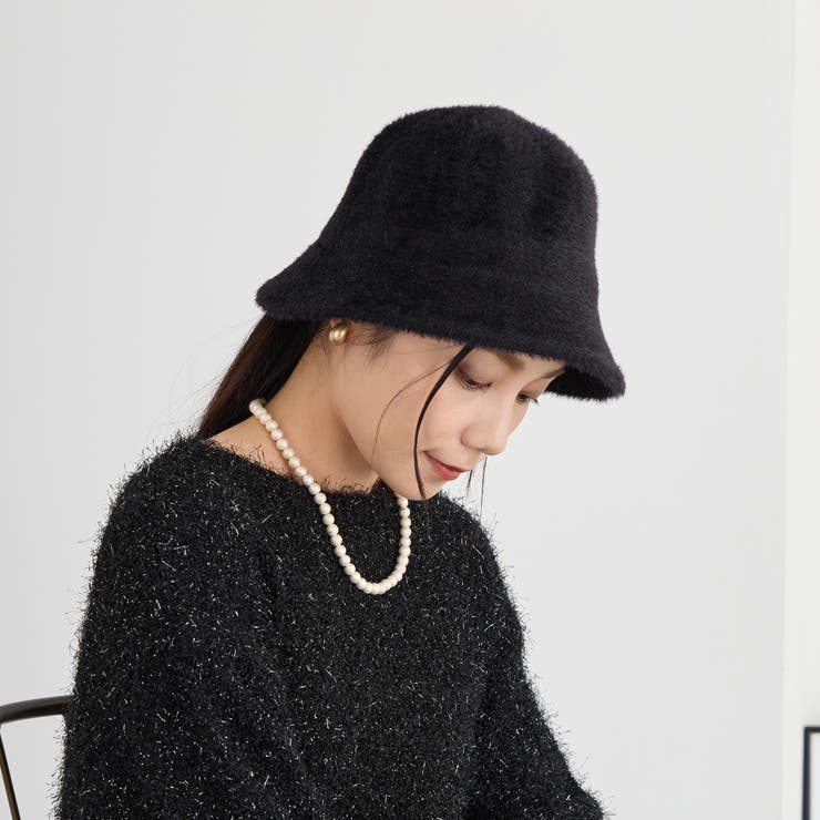 49ブラック | シャギーハット | NICOLE