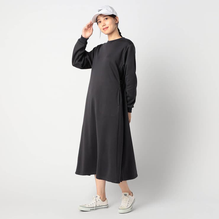 脇ベルト付き ロング丈ワンピース[品番：NICW0006189]｜NICOLE（ニコル