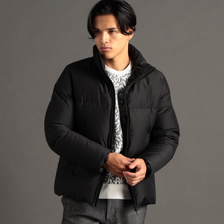 49ブラック | LUMILET ウール混タフタ ダウンブルゾン | NICOLE