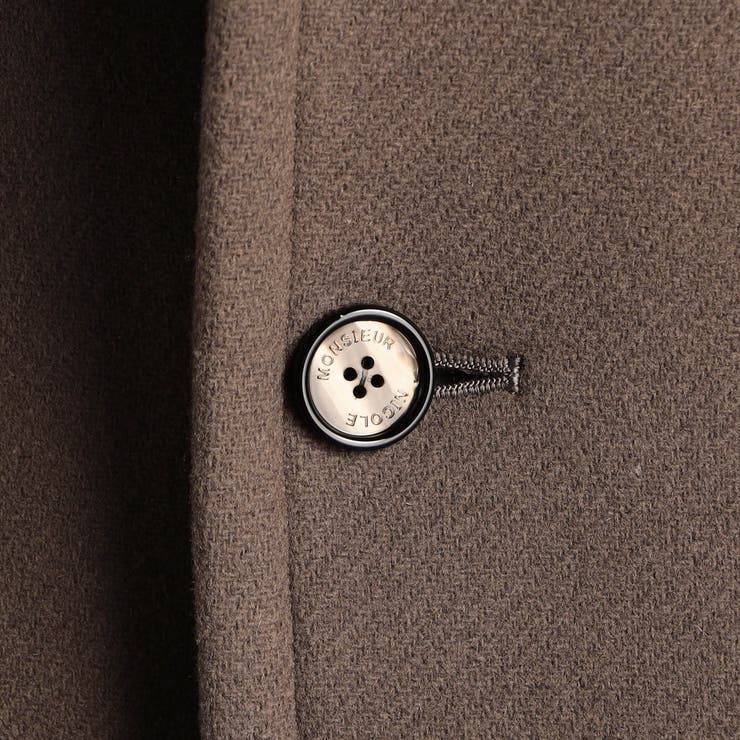 MILIOR カシミヤ混ウールメルトン チェスターコート | NICOLE | 詳細画像14 