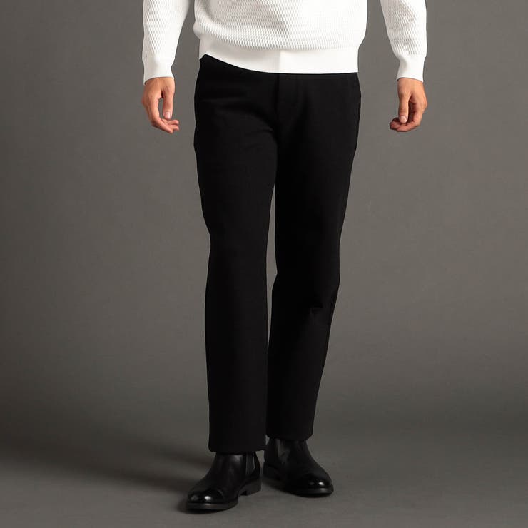 39チャコールグレー | ハイストレッチジャージ ワイドパンツ | NICOLE