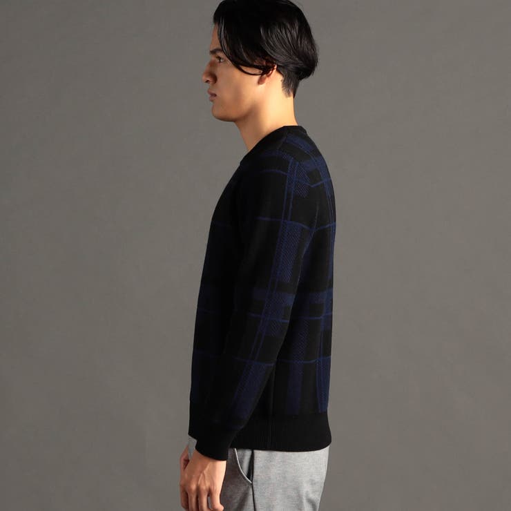 グラフィックダブルジャカード クルーネックニット | NICOLE | 詳細画像5 