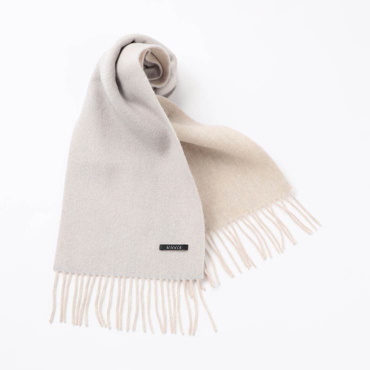 ヘリンボン リバーシブルマフラー | NICOLE | 詳細画像3 