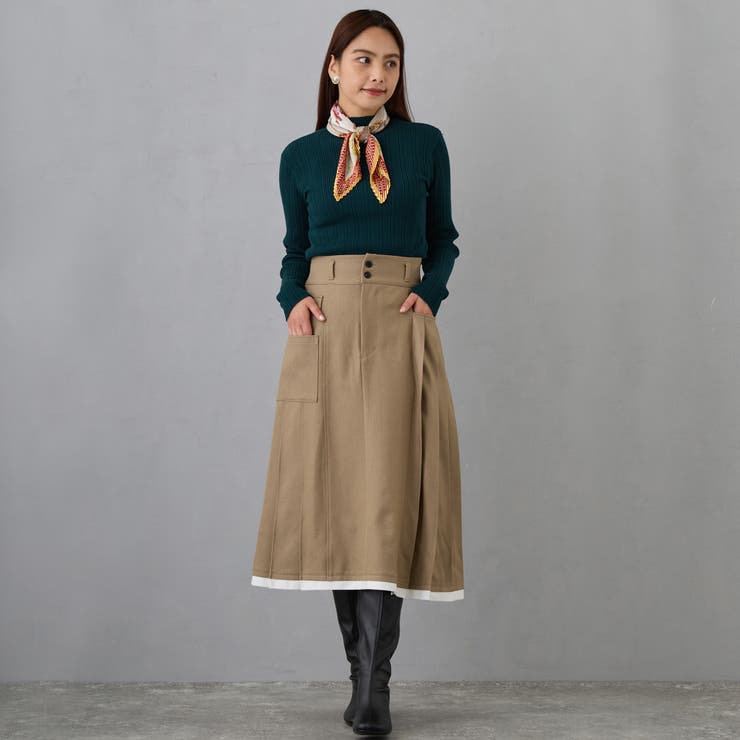 アシメプリーツAラインスカート | NICOLE | 詳細画像14 