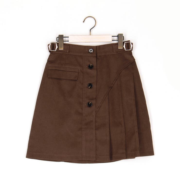 ピーチ起毛プリーツMIXミニスカート | NICOLE | 詳細画像2 