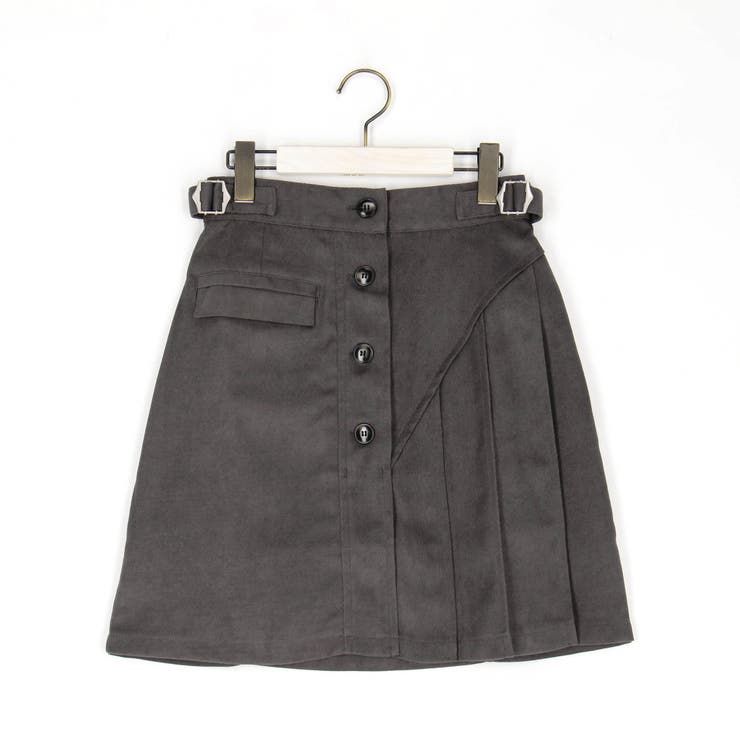 ピーチ起毛プリーツMIXミニスカート | NICOLE | 詳細画像3 