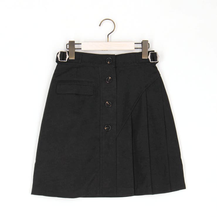 ピーチ起毛プリーツMIXミニスカート | NICOLE | 詳細画像4 