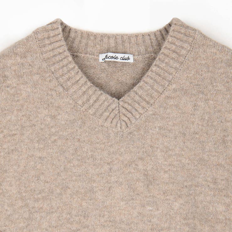 Vネックニットプルオーバー | NICOLE | 詳細画像3 
