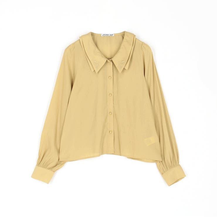 フラットカラー刺繍ブラウス | NICOLE | 詳細画像2 