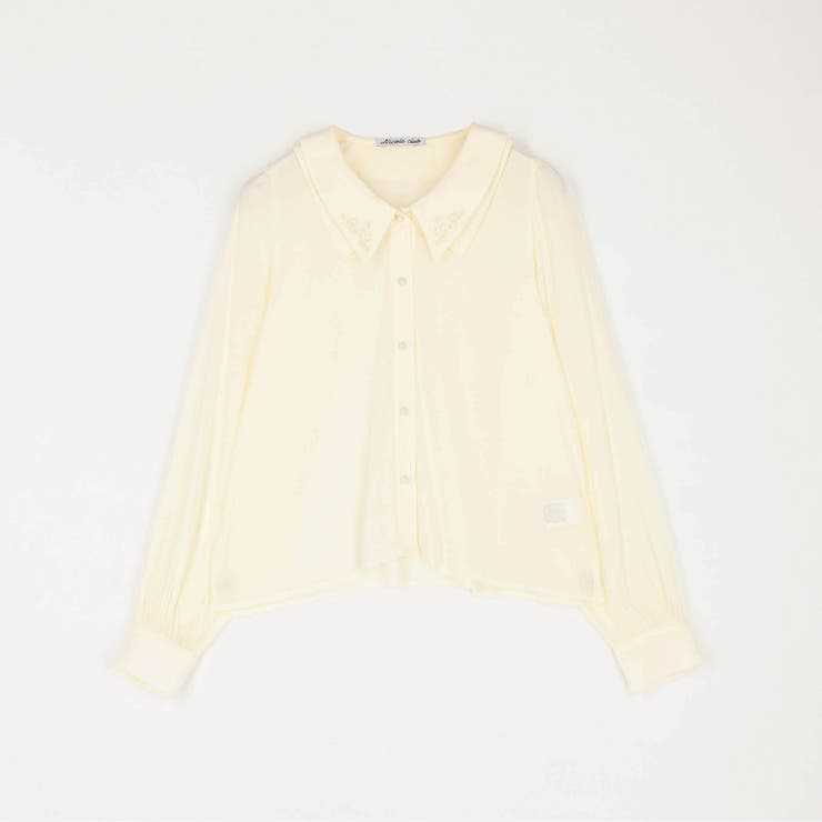 フラットカラー刺繍ブラウス | NICOLE | 詳細画像3 