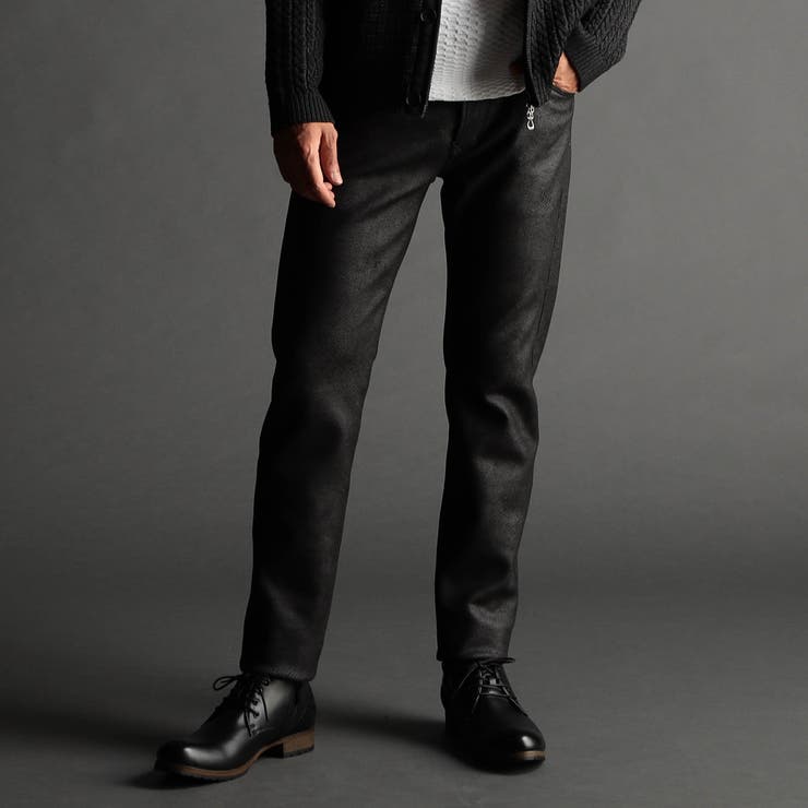 49ブラック | 【24年モデル EC限定再販売】スウェード調カットソーパンツ | NICOLE