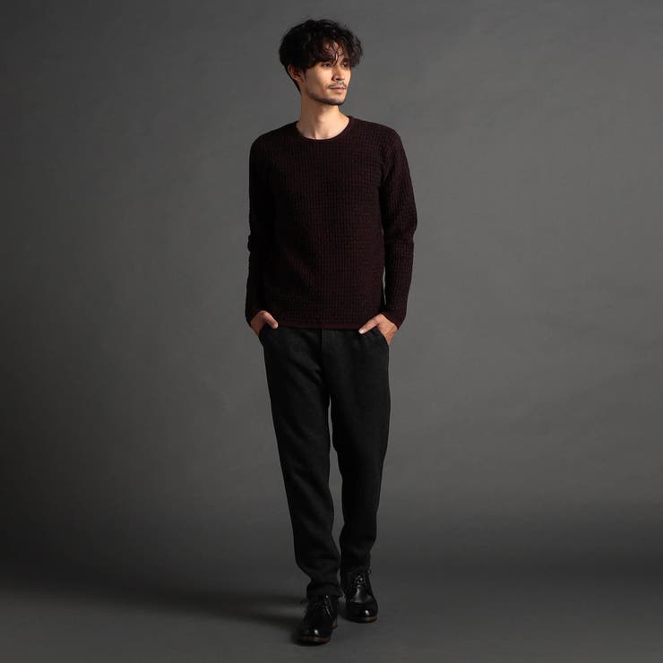 【24年モデル EC限定再販売】リンクスバスケットクルーネックニット | NICOLE | 詳細画像2 