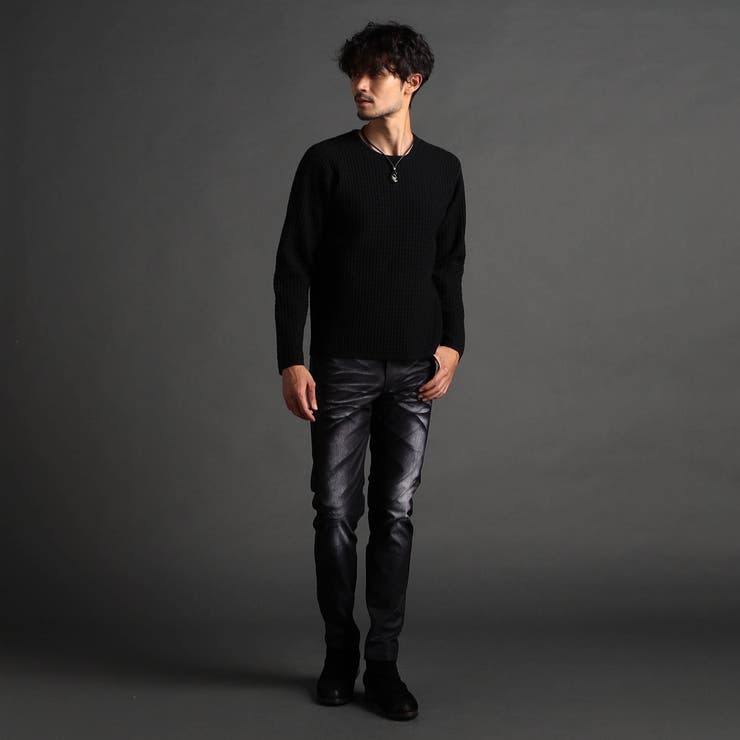 【24年モデル EC限定再販売】リンクスバスケットクルーネックニット | NICOLE | 詳細画像4 