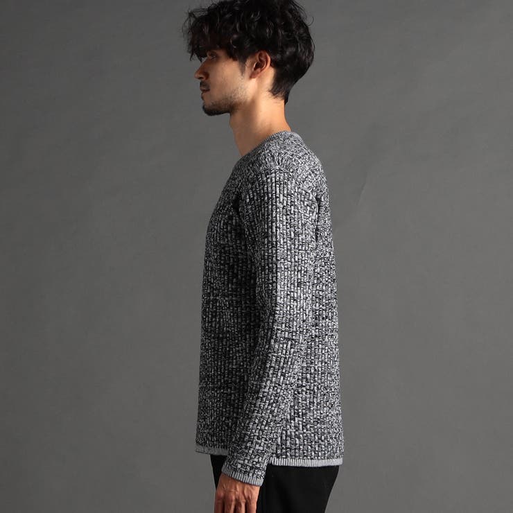 【24年モデル EC限定再販売】リンクスバスケットクルーネックニット | NICOLE | 詳細画像7 