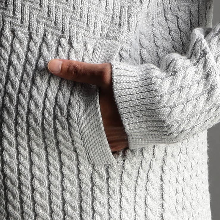 編地切替 スタンドニットブルゾン[品番：NICW0006114]｜NICOLE（ニコル