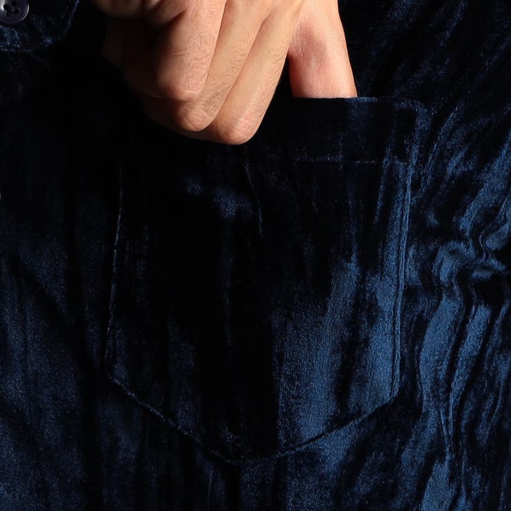 ストレッチプリーツベロア スタンドシャツ | NICOLE | 詳細画像13 