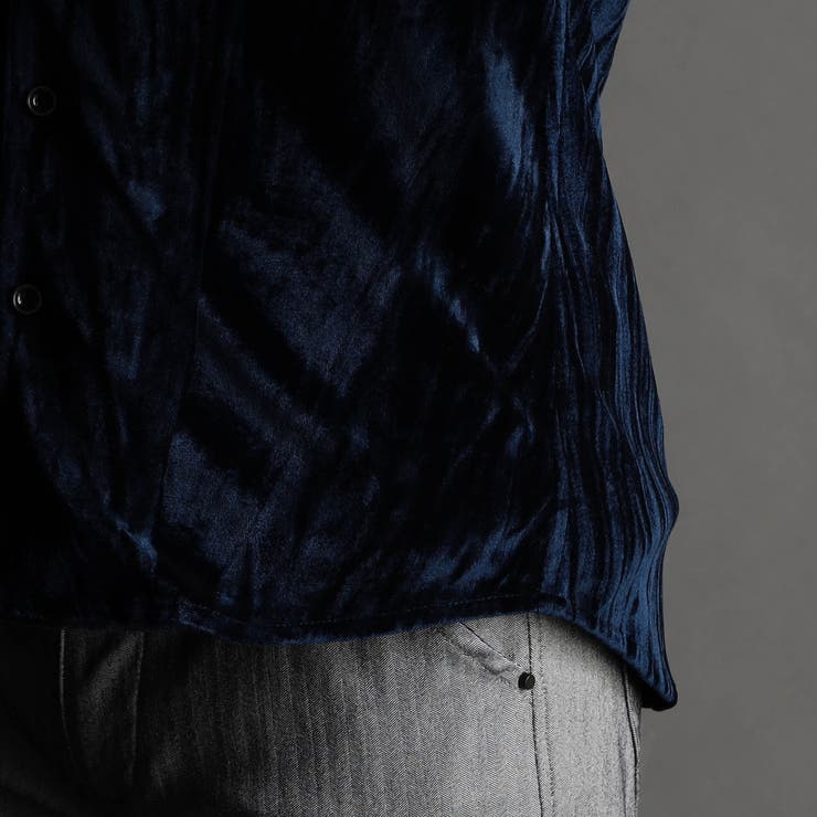 ストレッチプリーツベロア スタンドシャツ | NICOLE | 詳細画像14 