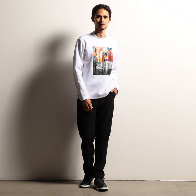 【RIELABO】グラフィックプリントクルーネック長袖Ｔシャツ | NICOLE | 詳細画像2 