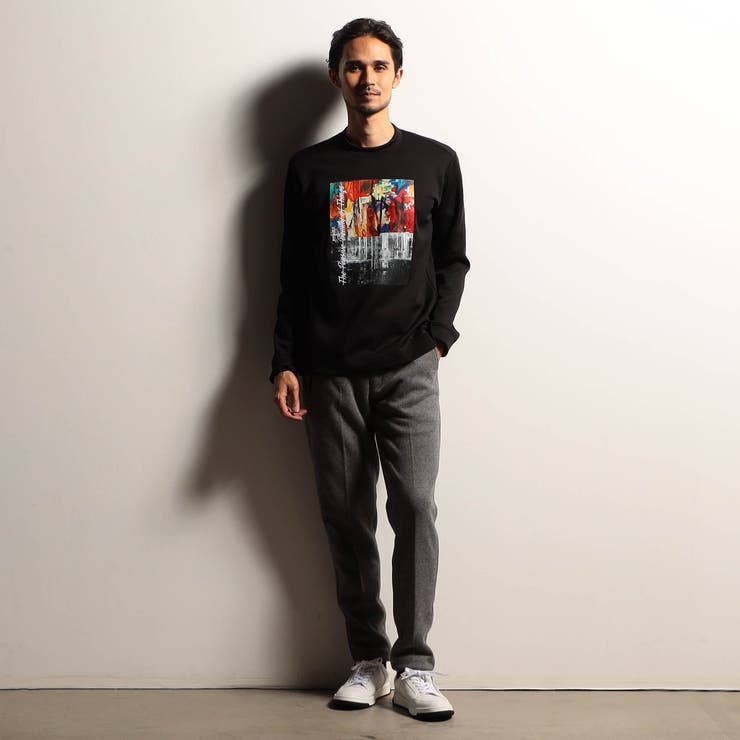 【RIELABO】グラフィックプリントクルーネック長袖Ｔシャツ | NICOLE | 詳細画像3 