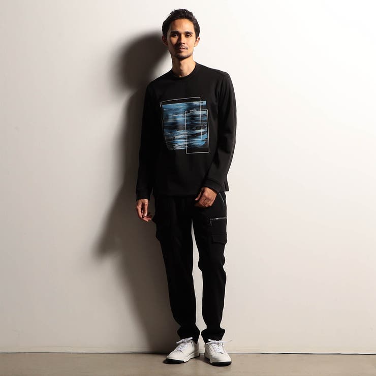 【RIELABO】グラフィックプリントクルーネック長袖Ｔシャツ | NICOLE | 詳細画像5 