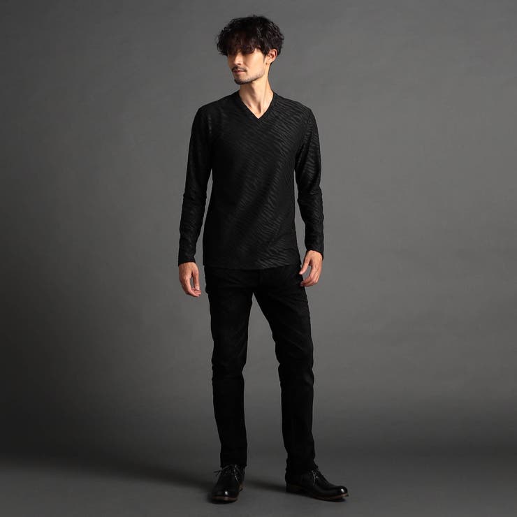 アラカルト リンクスジャガードVネックプルオーバー | NICOLE | 詳細画像3 