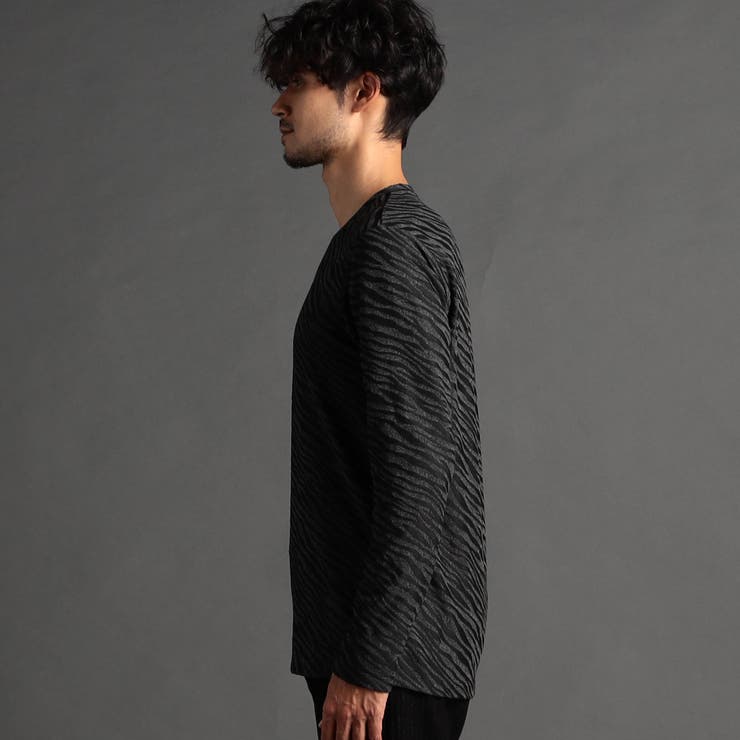 アラカルト リンクスジャガードVネックプルオーバー[品番：NICW0006275