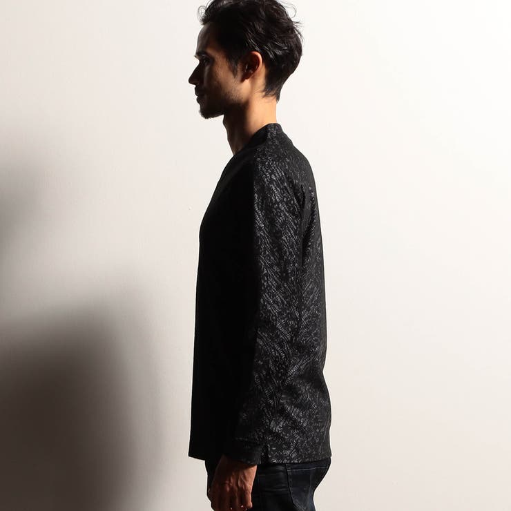 【RIELABO】フラワージャカードボンディング Ｖネックプルオーバー | NICOLE | 詳細画像7 