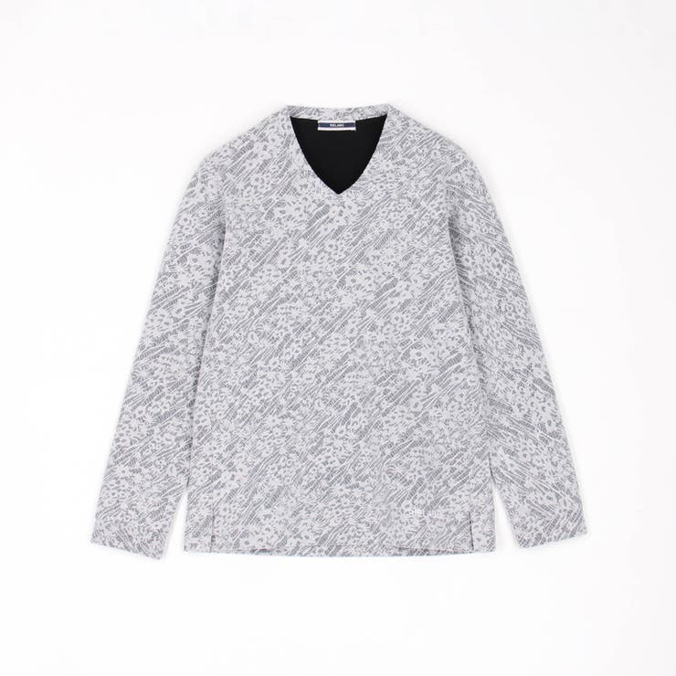 【RIELABO】フラワージャカードボンディング Ｖネックプルオーバー | NICOLE | 詳細画像8 