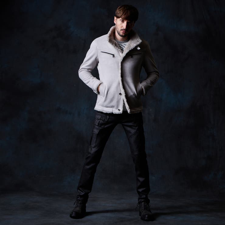 裏ボアムートン風スタンドブルゾン | NICOLE | 詳細画像4 