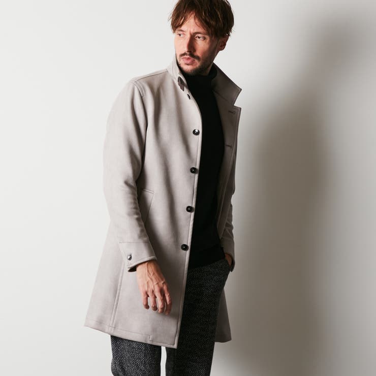 マイクロ起毛ポンチスタンドコート[品番：NICW0006215]｜NICOLE