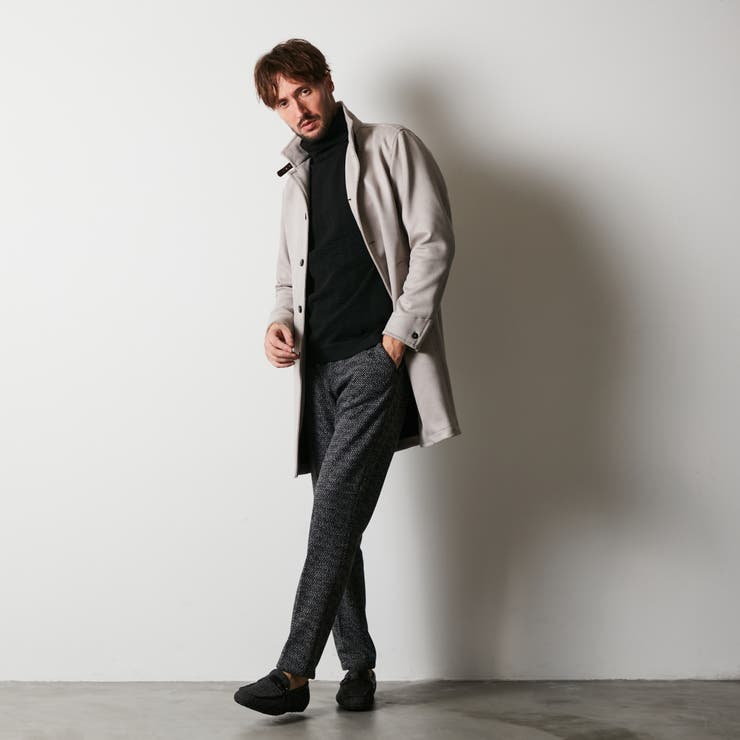 【15p新品】アイコニック•コード マイクロ起毛ポンチスタンドコート[品番：NICW0006215]｜NICOLE