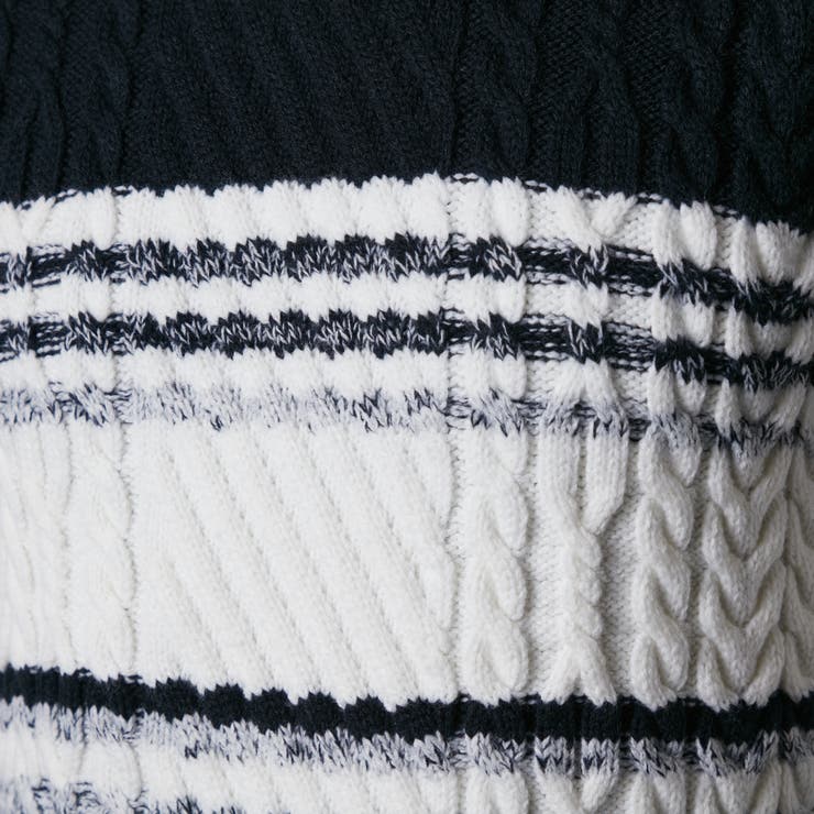 ケーブル編み衿ファスナータートルネックニット | NICOLE | 詳細画像11 