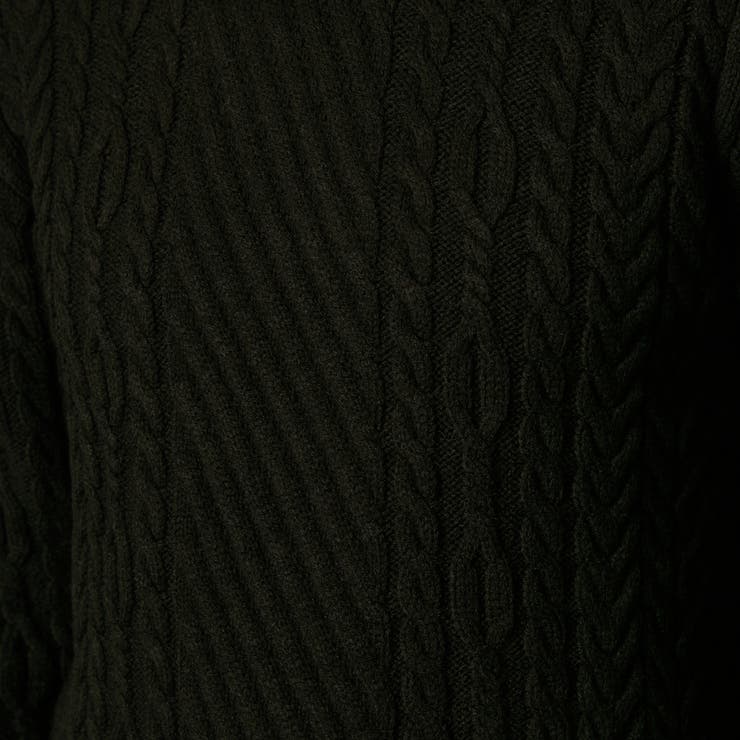 ケーブル編み衿ファスナータートルネックニット | NICOLE | 詳細画像14 