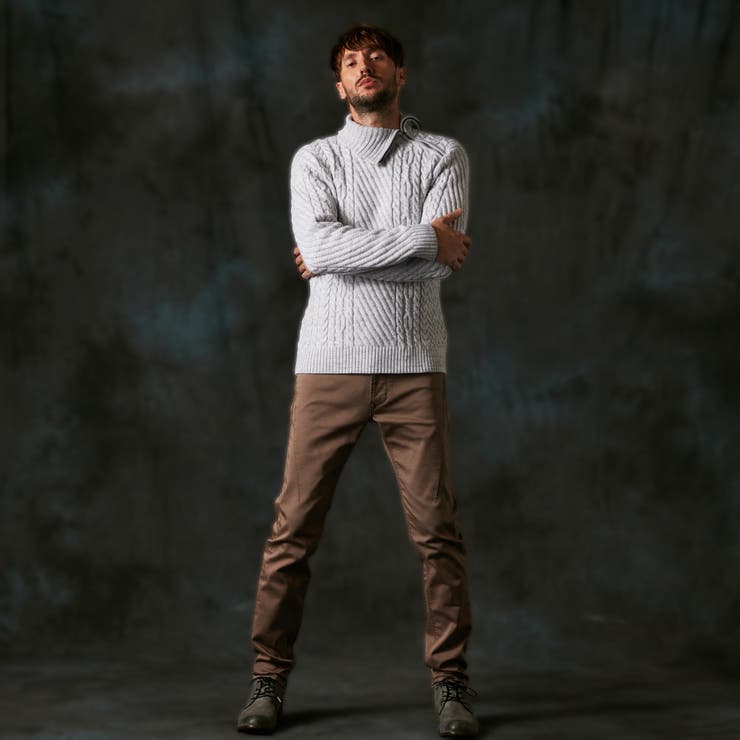 ケーブル編み衿ファスナータートルネックニット | NICOLE | 詳細画像3 