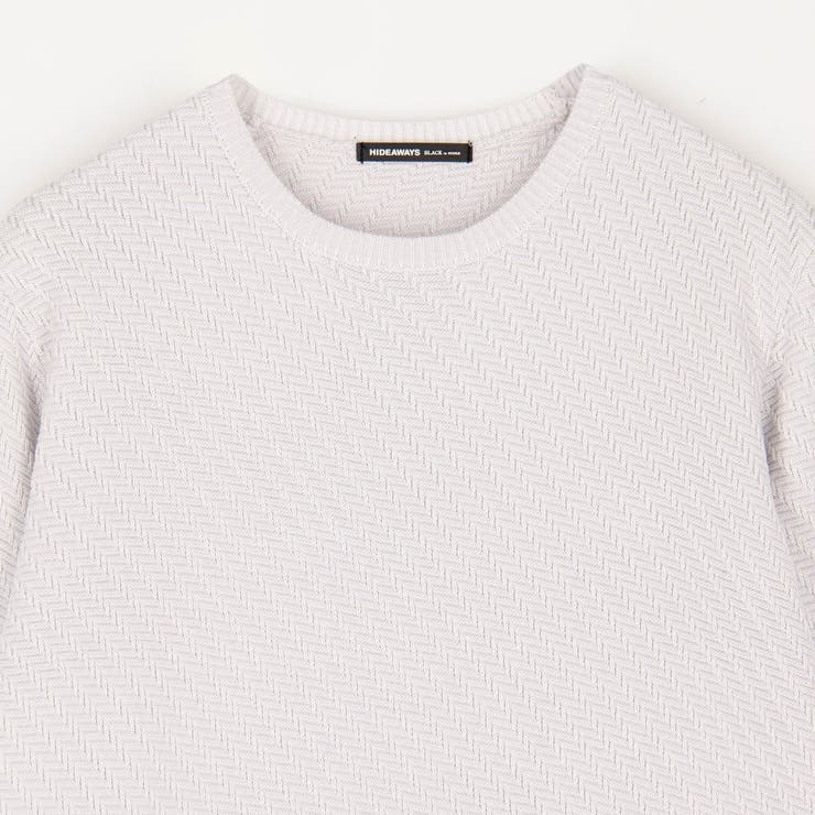 バイヤスジャガードクルーネックニット | NICOLE | 詳細画像3 