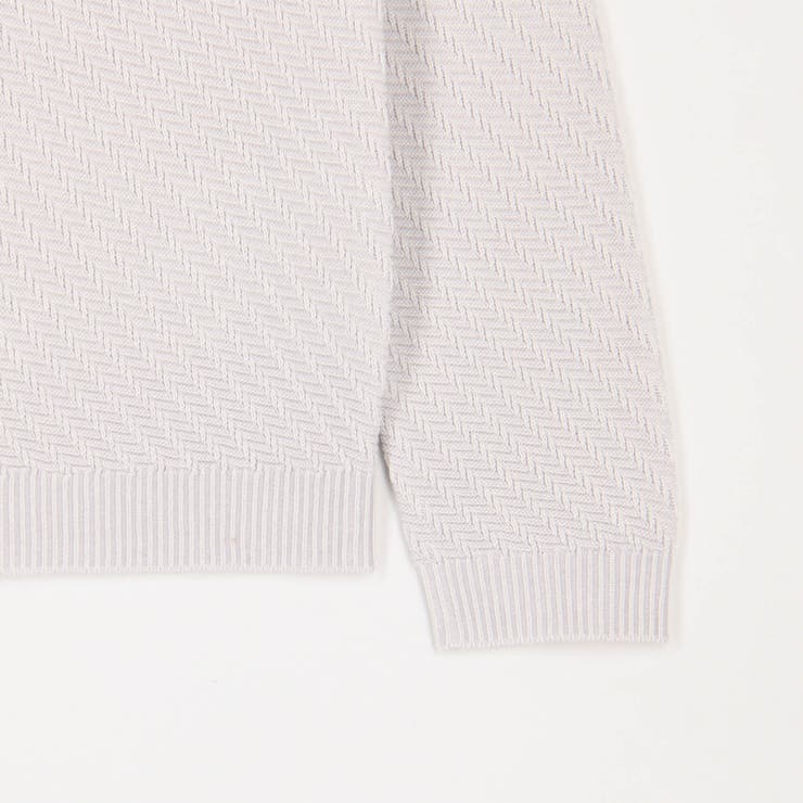 バイヤスジャガードクルーネックニット | NICOLE | 詳細画像4 