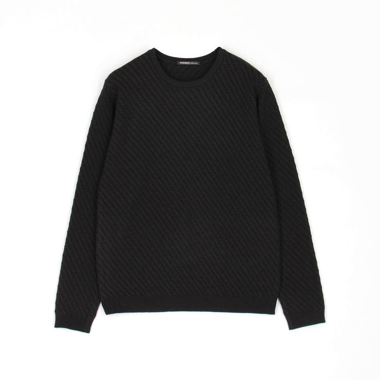 バイヤスジャガードクルーネックニット | NICOLE | 詳細画像9 