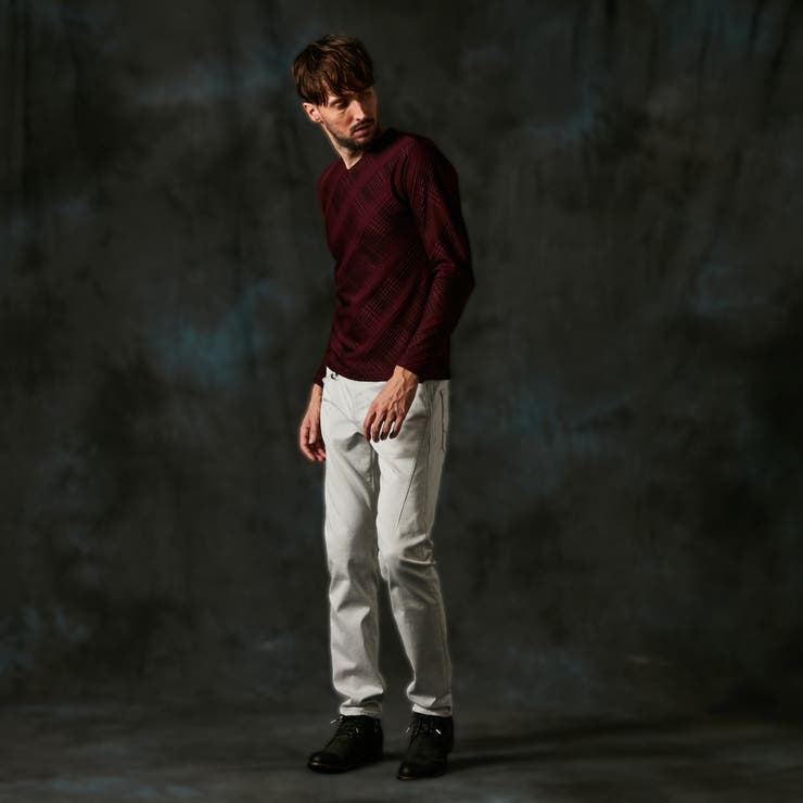 ブリスターチェックJQＶネックプルオーバー | NICOLE | 詳細画像2 