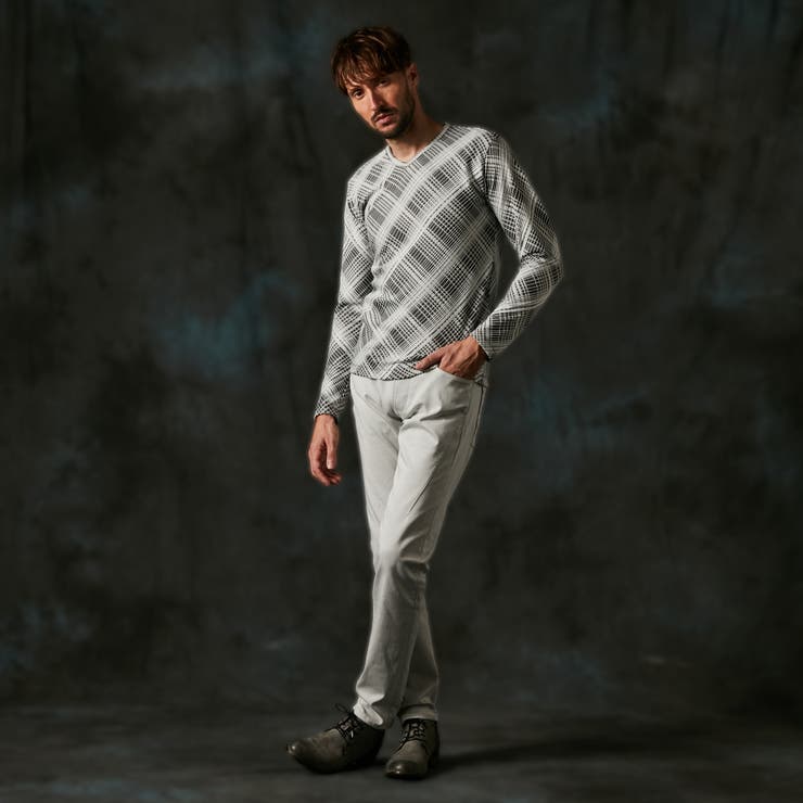 ブリスターチェックJQＶネックプルオーバー | NICOLE | 詳細画像5 