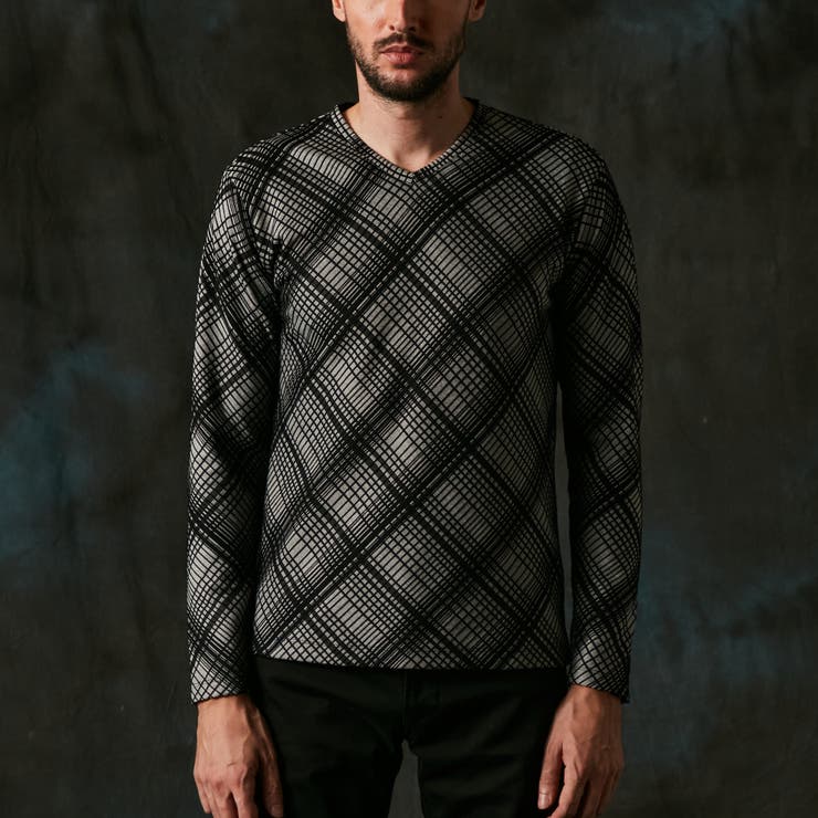 ブリスターチェックJQＶネックプルオーバー | NICOLE | 詳細画像6 