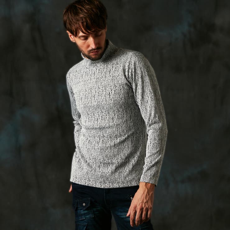 92その他3 | ブリスターストライプJQモックネックプルオーバー | NICOLE