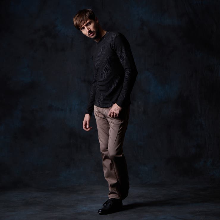 バイヤスジオメトリックモックネックプルオーバー | NICOLE | 詳細画像5 