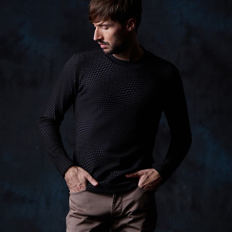 92その他3 | バイヤスジオメトリックモックネックプルオーバー | NICOLE