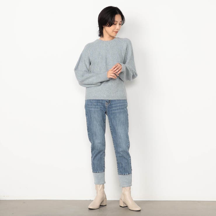 【WALDO】裾切り替えボーイフレンドデニム | NICOLE | 詳細画像3 