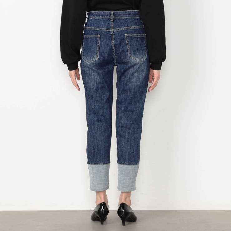 【WALDO】裾切り替えボーイフレンドデニム | NICOLE | 詳細画像4 