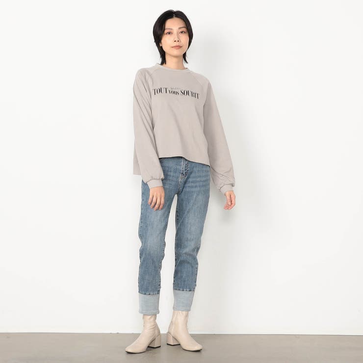 【WALDO】箔入りロゴロングＴシャツ | NICOLE | 詳細画像2 