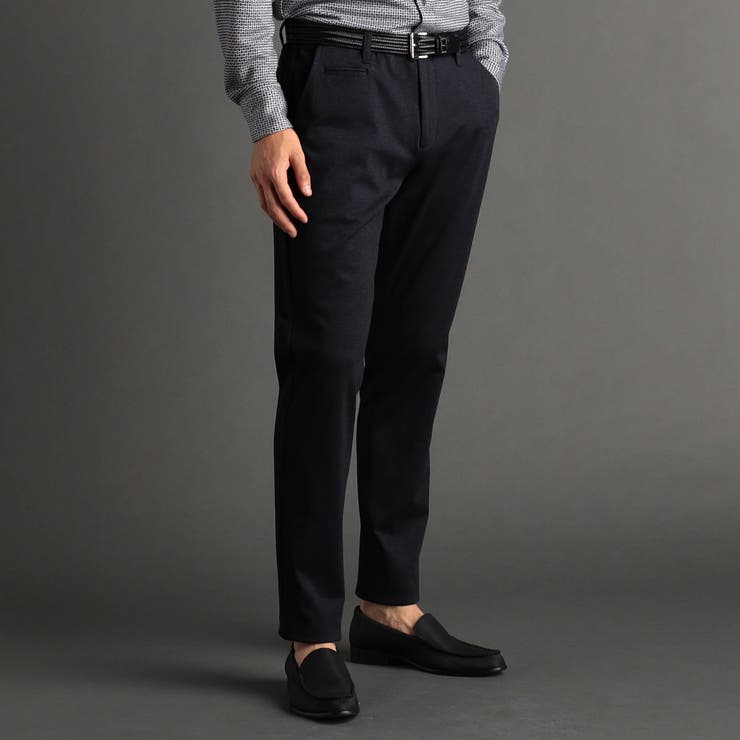 67ネイビー | ジャカードジャージ セットアップパンツ | NICOLE