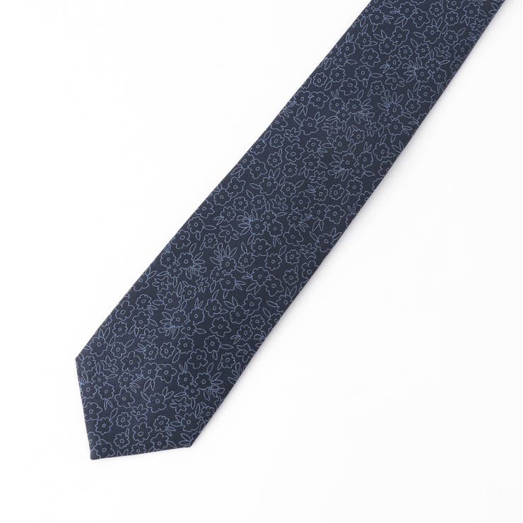 67ネイビー | グラフィックジャカードネクタイ | NICOLE